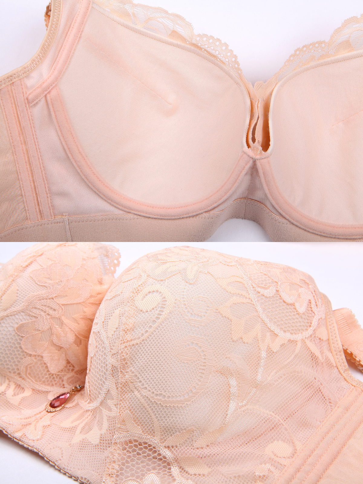 Meinebella™ unwattierter BH mit Spitze