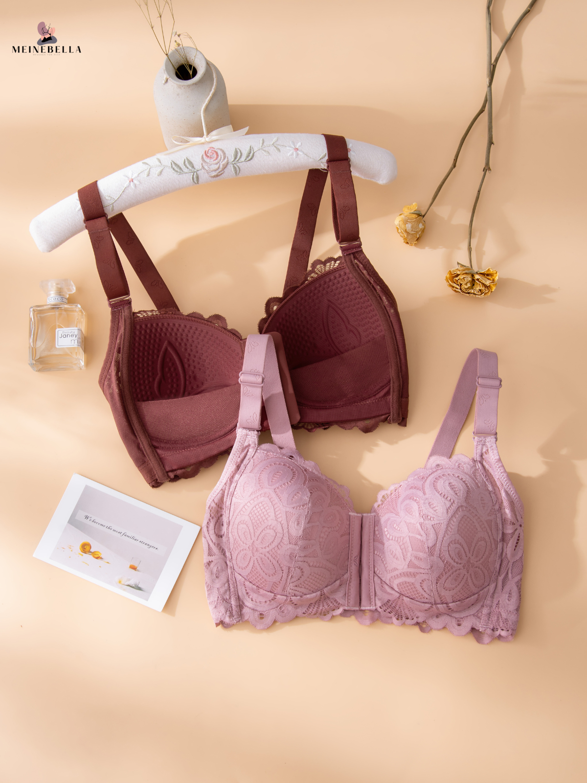 Meinebella™ Frontverschluss Push-Up BH Ohne Bügel