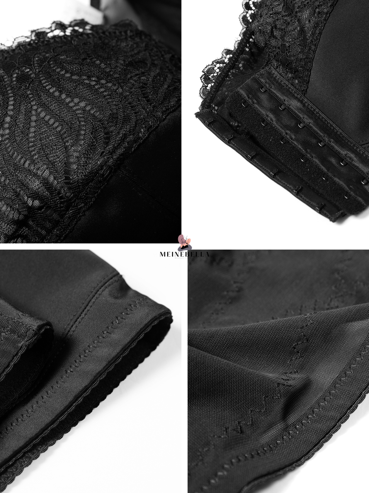 Meinebella™ Frontverschluss BH mit Spitze Ohne Bügel