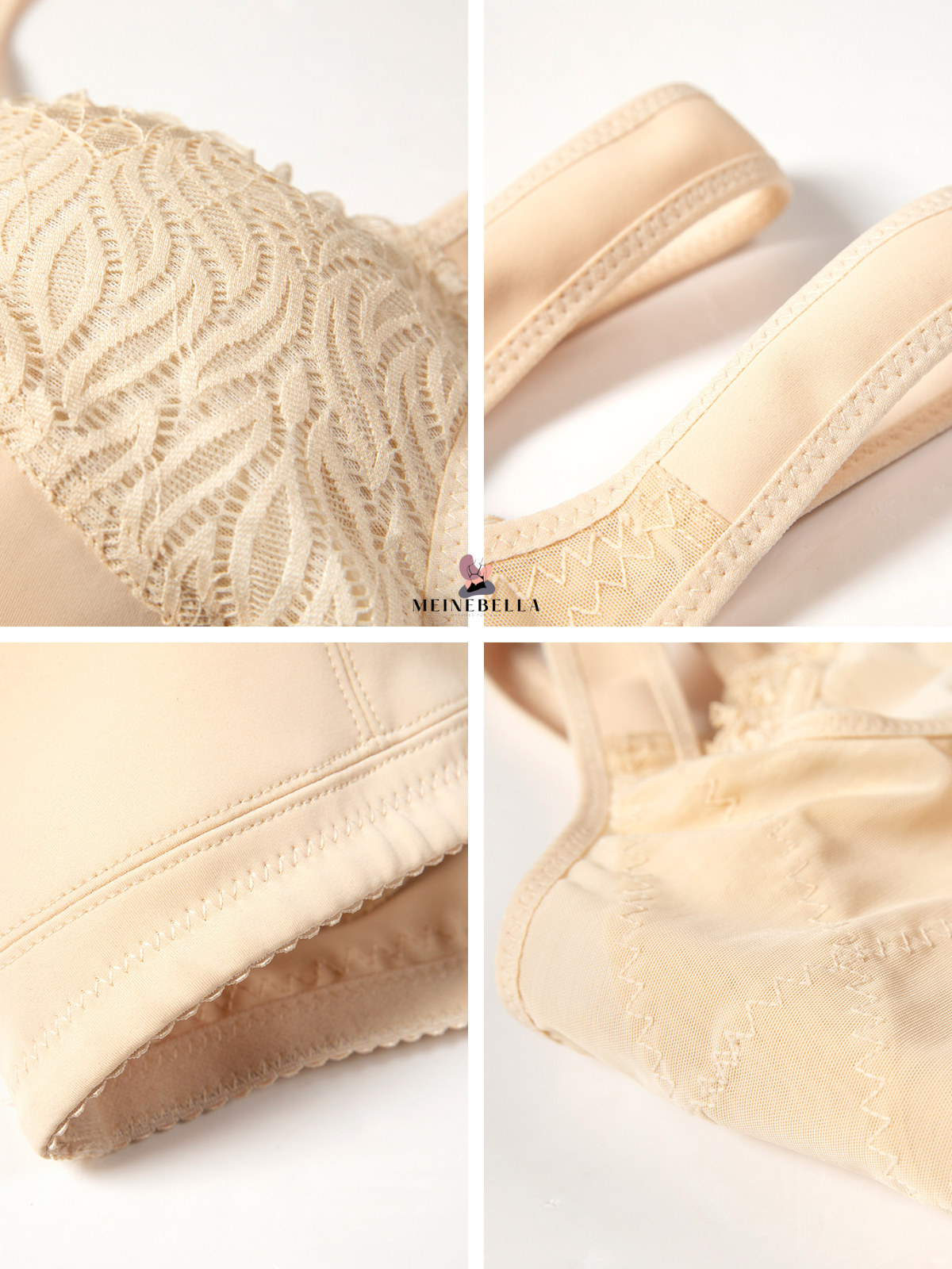 Meinebella™ Frontverschluss BH mit Spitze Ohne Bügel