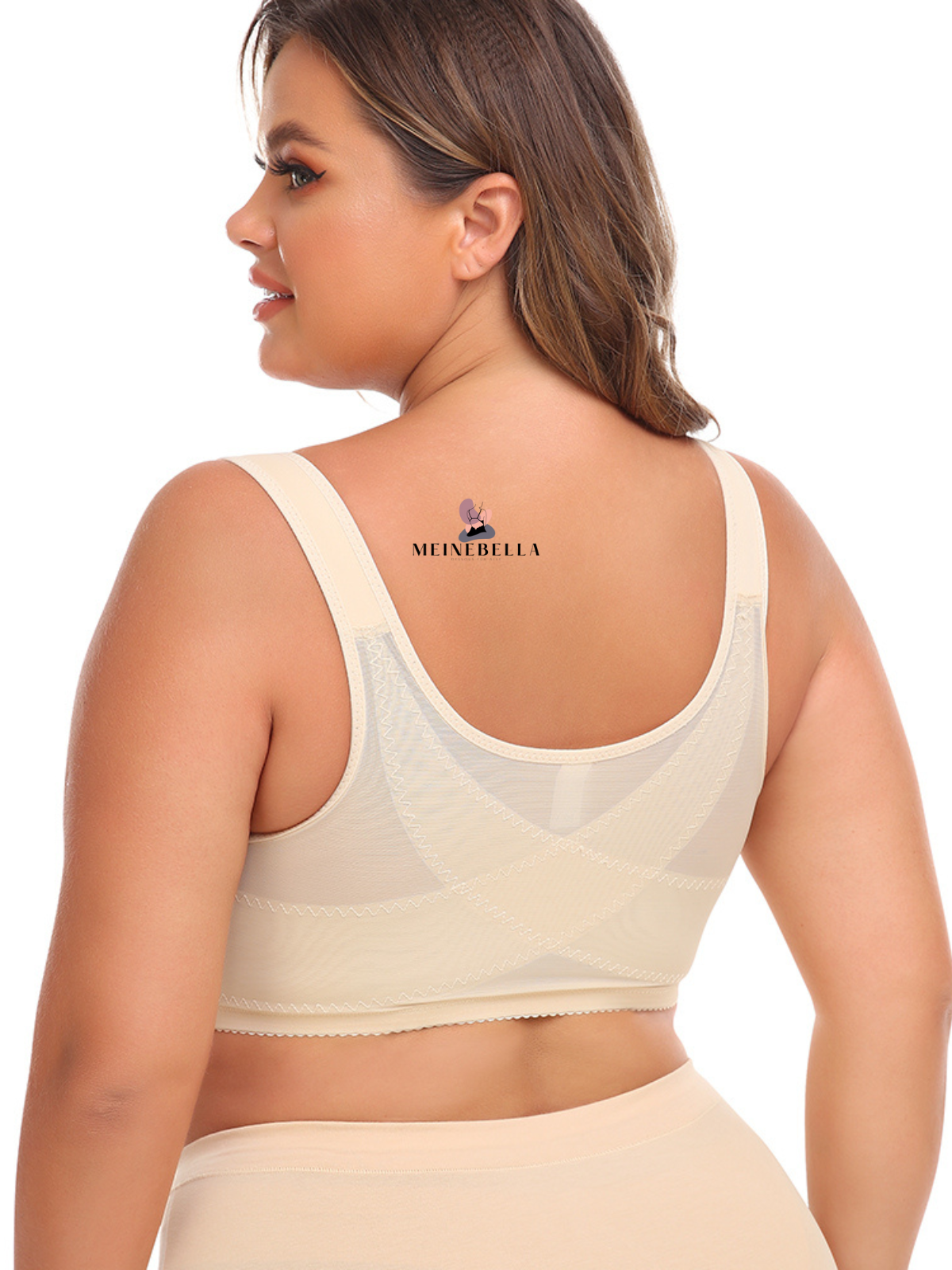 Meinebella™ Frontverschluss BH mit Spitze Ohne Bügel