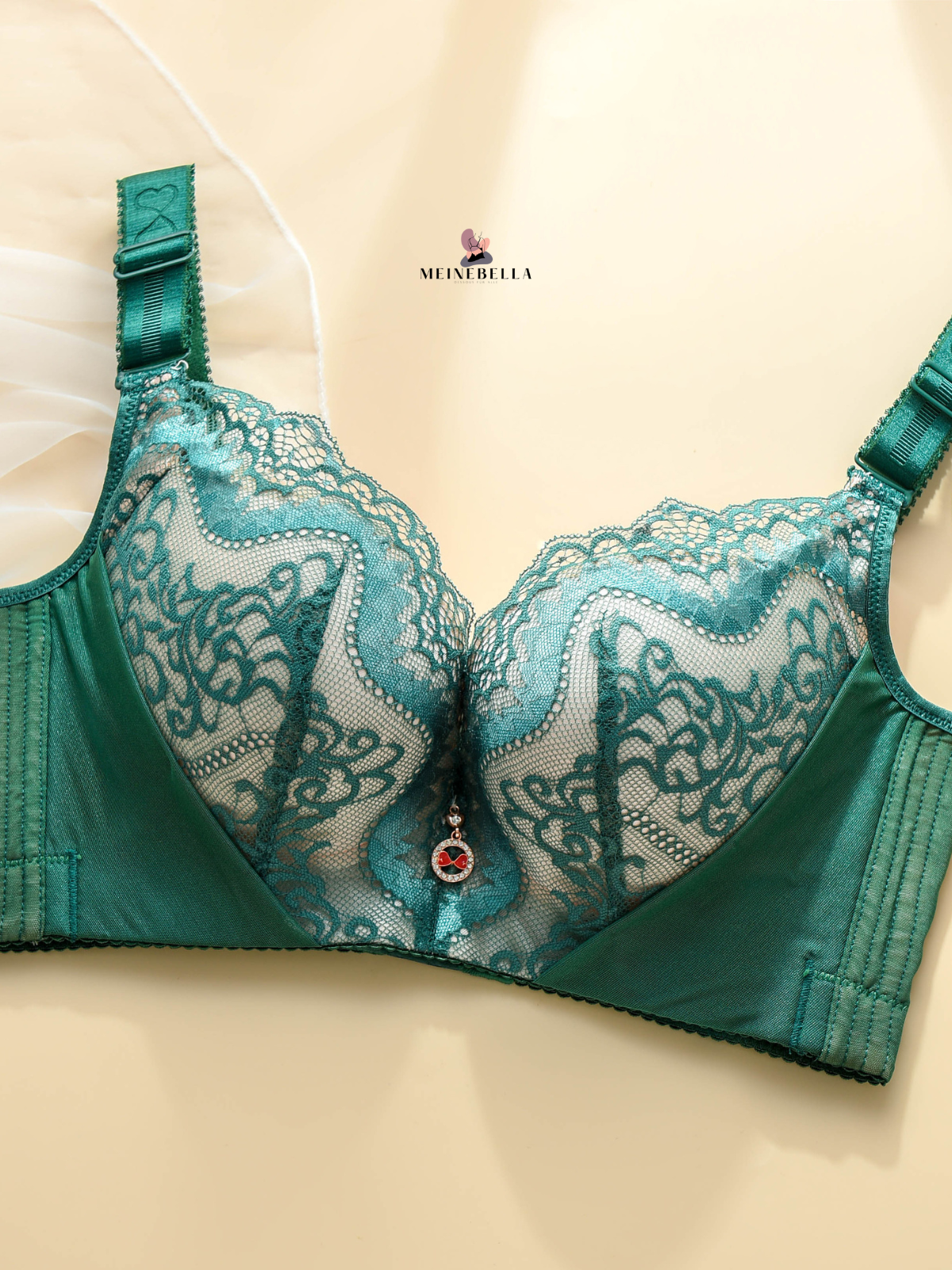 Meinebella™ Push-Up BH mit Spitze Extrafarben