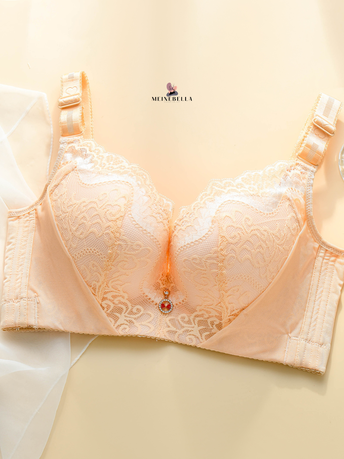 Meinebella™ Push-Up BH mit Spitze Extrafarben