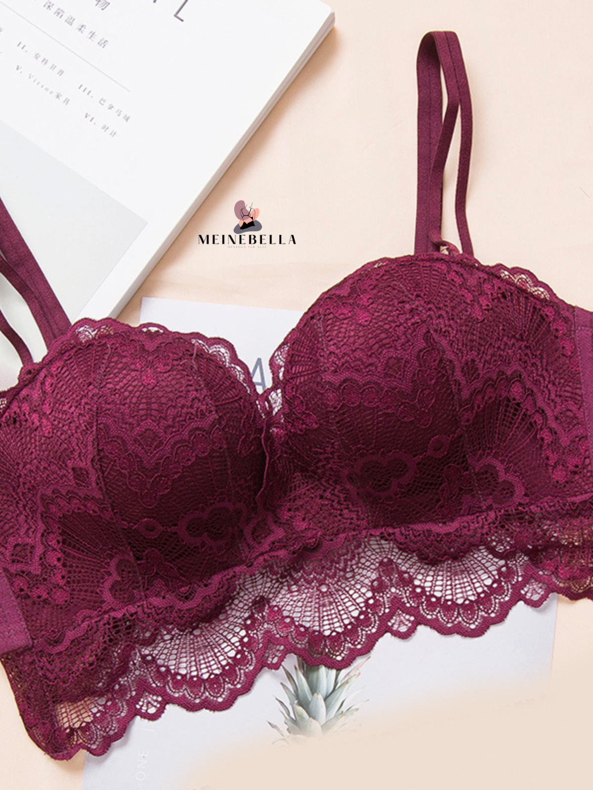 Meinebella™ A-C Push-Up BH mit Spitze