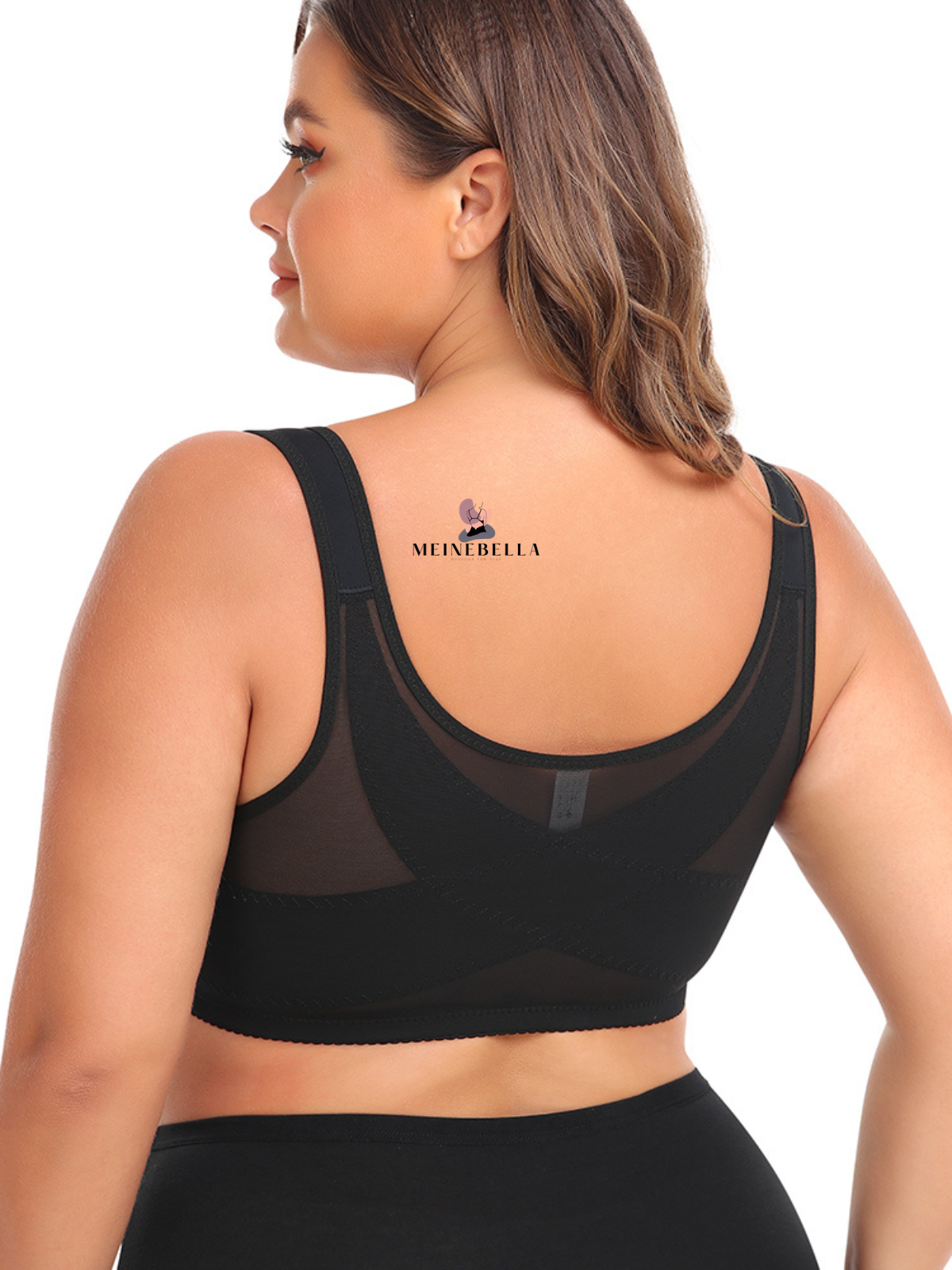 Meinebella™ Frontverschluss BH mit Spitze Ohne Bügel