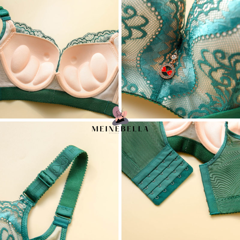 Meinebella™ Push-Up BH mit Spitze Extrafarben