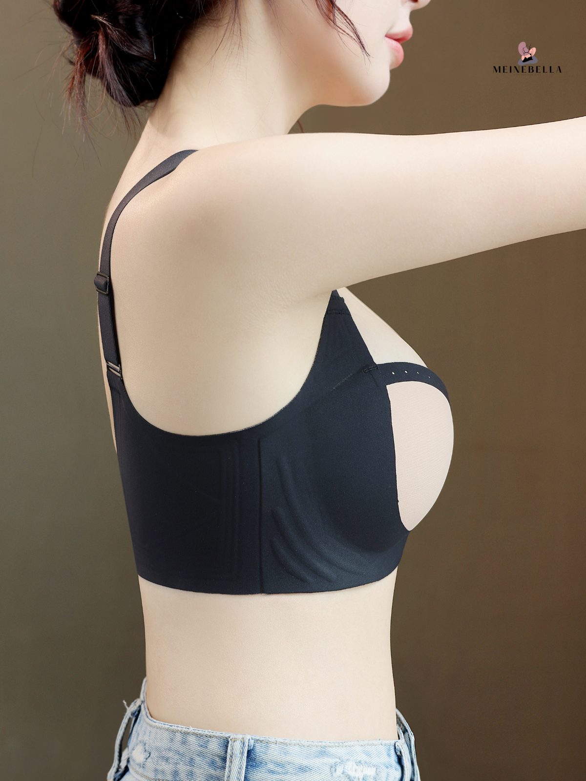 Meinebella™ Scoop Push-Up BH ohne Bügel