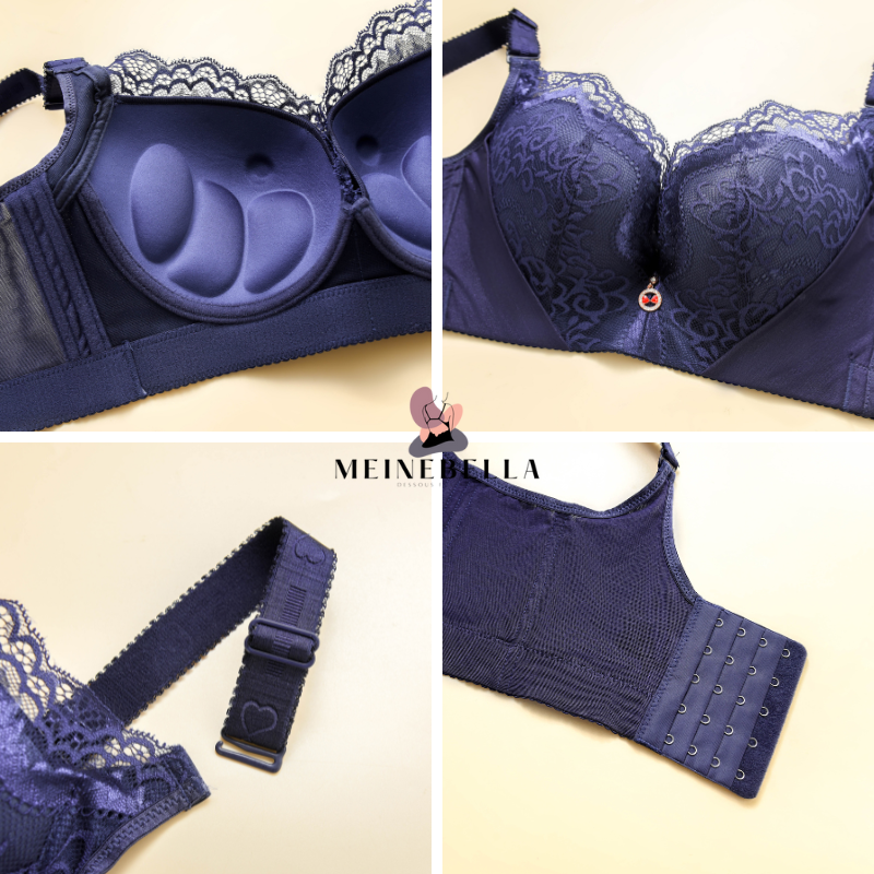 Meinebella™ Push-Up BH mit Spitze Extrafarben