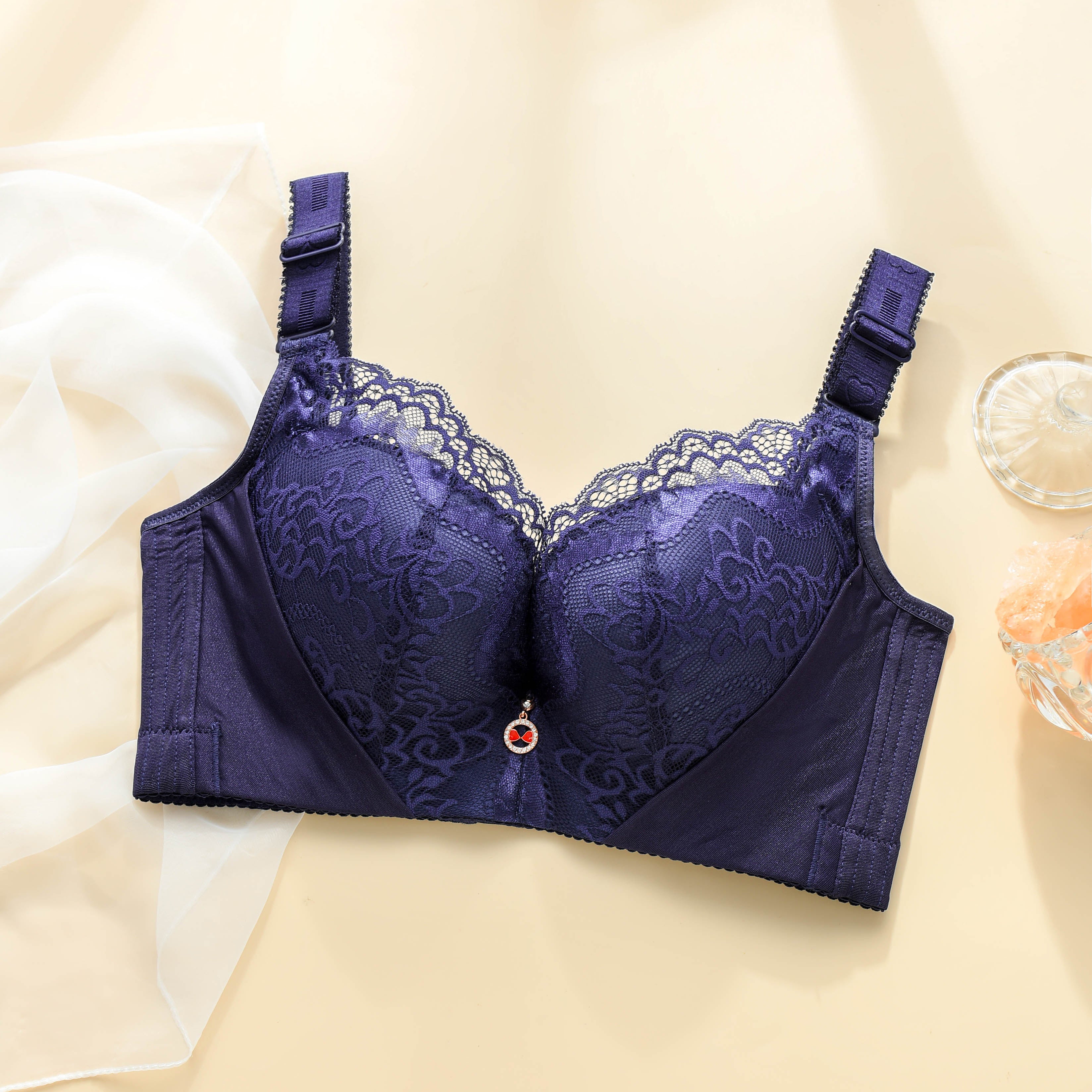 Meinebella™ Push-Up BH mit Spitze Extrafarben